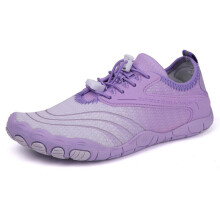 (Purple, UK 7) Water Shoes Mens Womens Kids Quick Dry Swimming Pool Barefoot Aqua Shoes Size