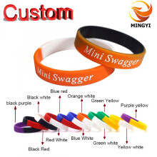 (Hot Stamping, 16.5cm) Segmented Bracelet Silicone Wristbands Personalized ID SOS Band for Kids Adults All E