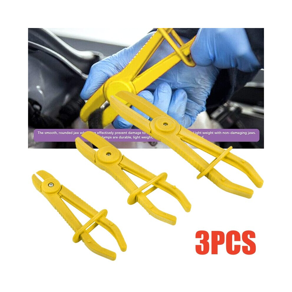 3Pcs Flexible Hose Clamp Set Clamping Pliers Radiator Brake Fuel Pipe 654472991191
