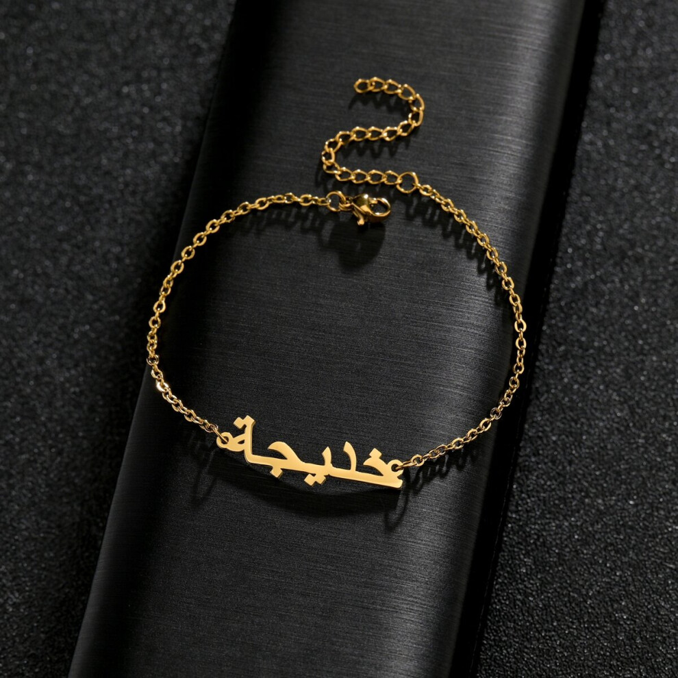 Atoztide Arabic Name Bracelet?Stainless Steel Charms HandChain Engraved Letter Thick 5mmNK Chain Bangle Jewelry Gift-image-OPC-PBRHNDN-NEW