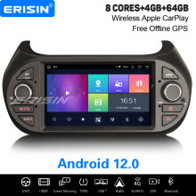 8-Core Android 12 Fiat Fiorino/Qubo Citroen Nemo Peugeot Bipper DAB+ Car Stereo Satnav 4+64GB CarPlay