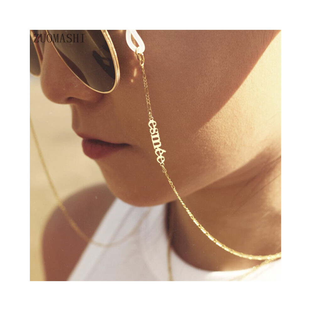 Glasses Chain Personalized Name Eyeglasses Chain Sunglasses Chain Bohemian Face Mask Chain Necklace Jewelry