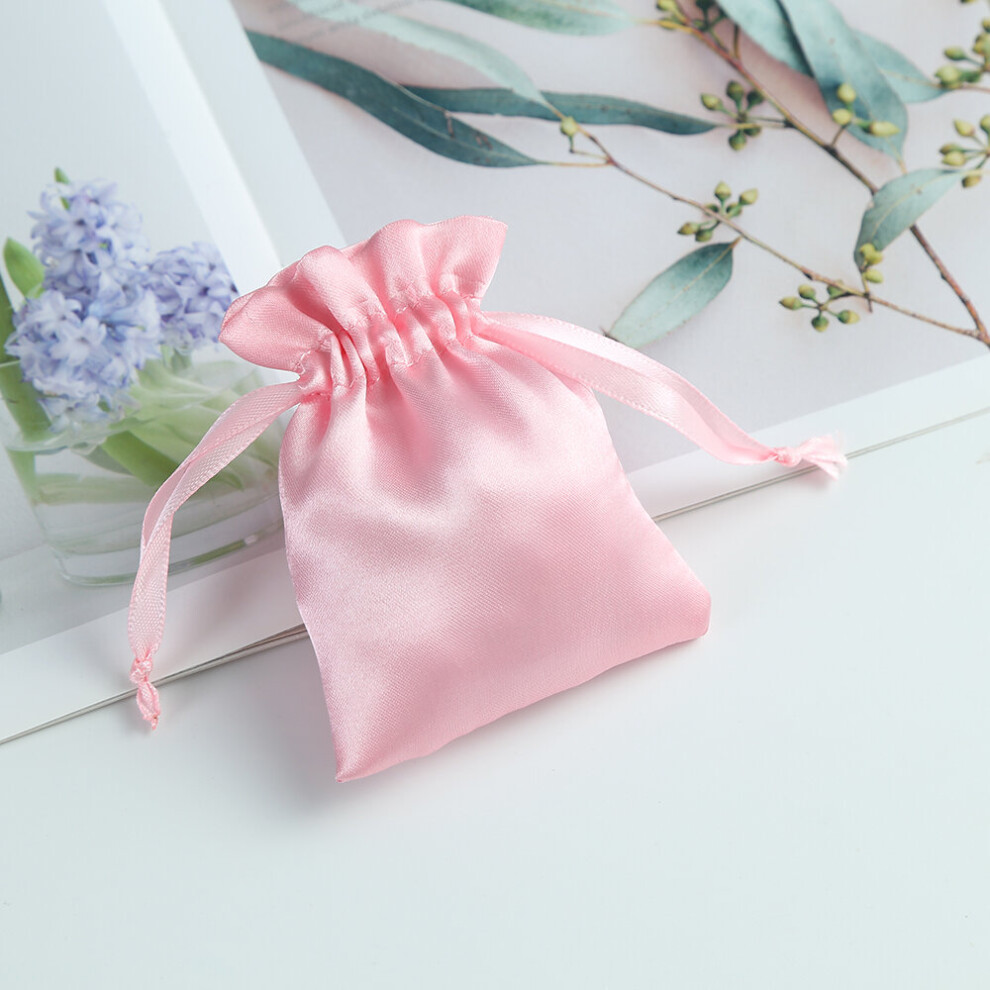 (Light Yellow Gold Color, 40cm) Silk Satin Package Storage Drawstring Bag Jewelry Pouch Wedding Party Packing GIft Pouches Pink/blue/purple/red/silver-image-OPC-PBRHS5P-NEW