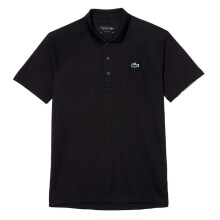 (Black, M) LACOSTE DH3201 Mens Polo T Shirts Tennis Sport Slim Fit Seamless Jersey Bord Top