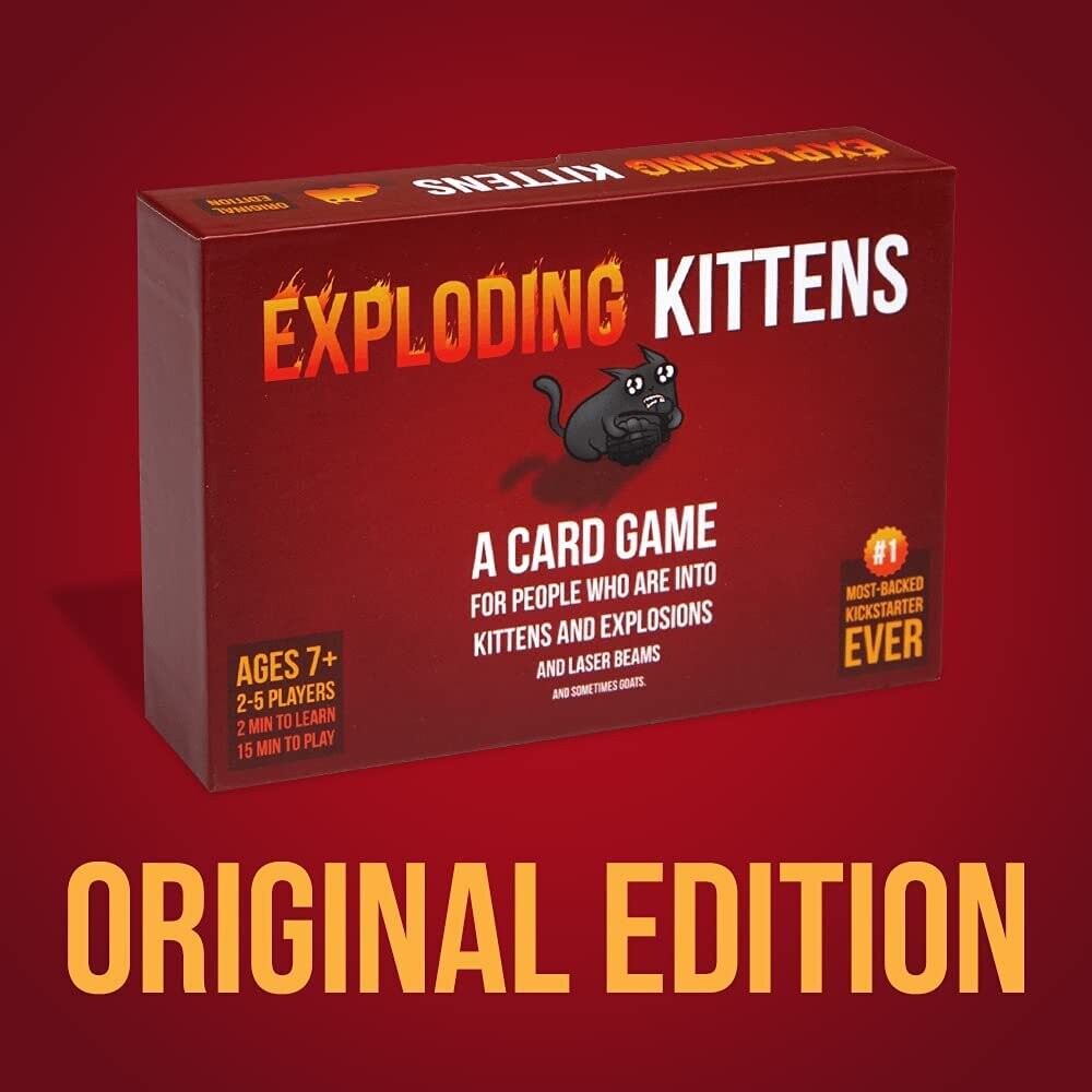 Original edition by exploding kittens card games for adults teens
