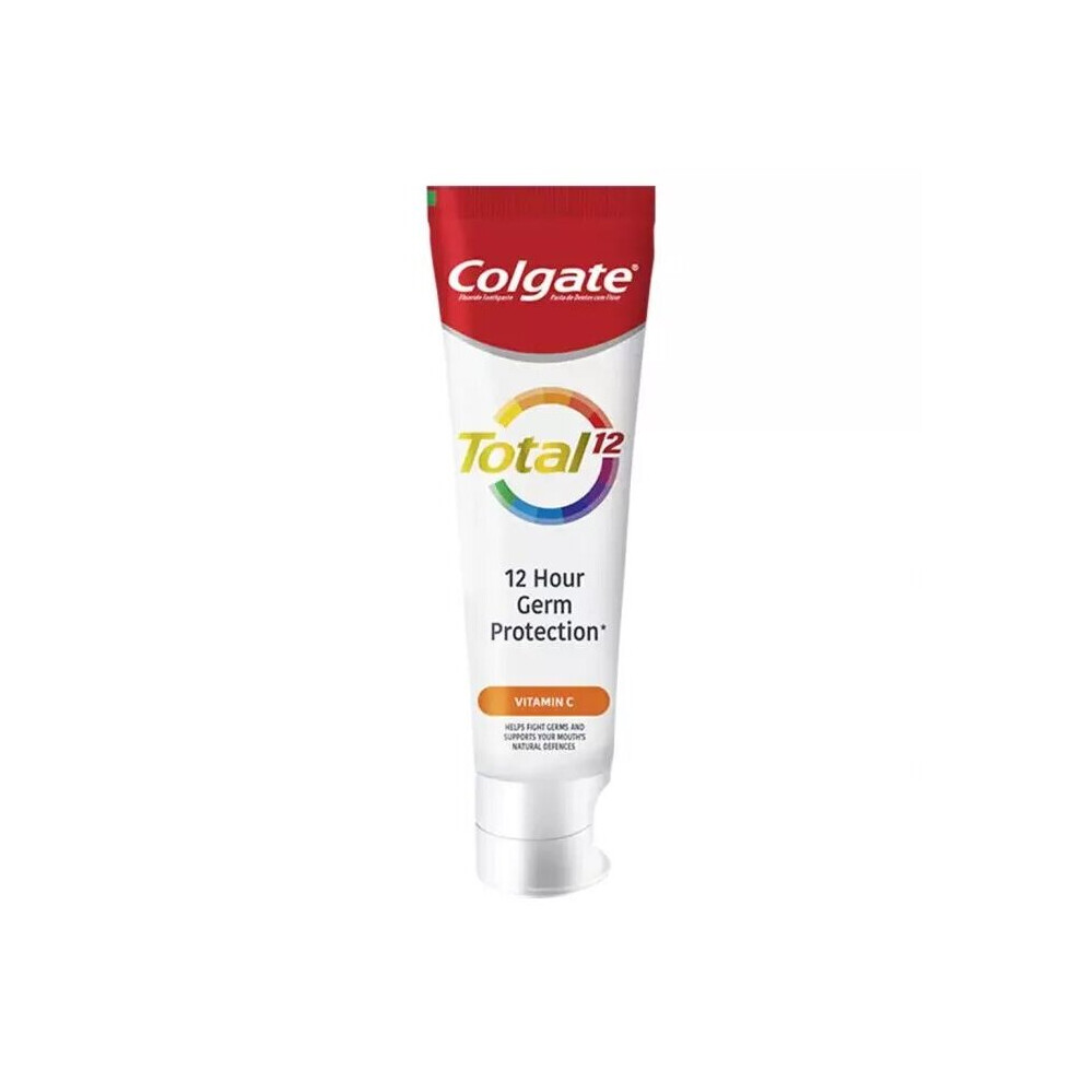 Complete Oral Care with Added Vitamin C: Colgate Total 12 Vitamin-C Toothpaste 75 mL