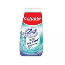 Colgate 2 IN 1 Icy Blast Toothpaste & Mouthwash Liquid Gel 130 g
