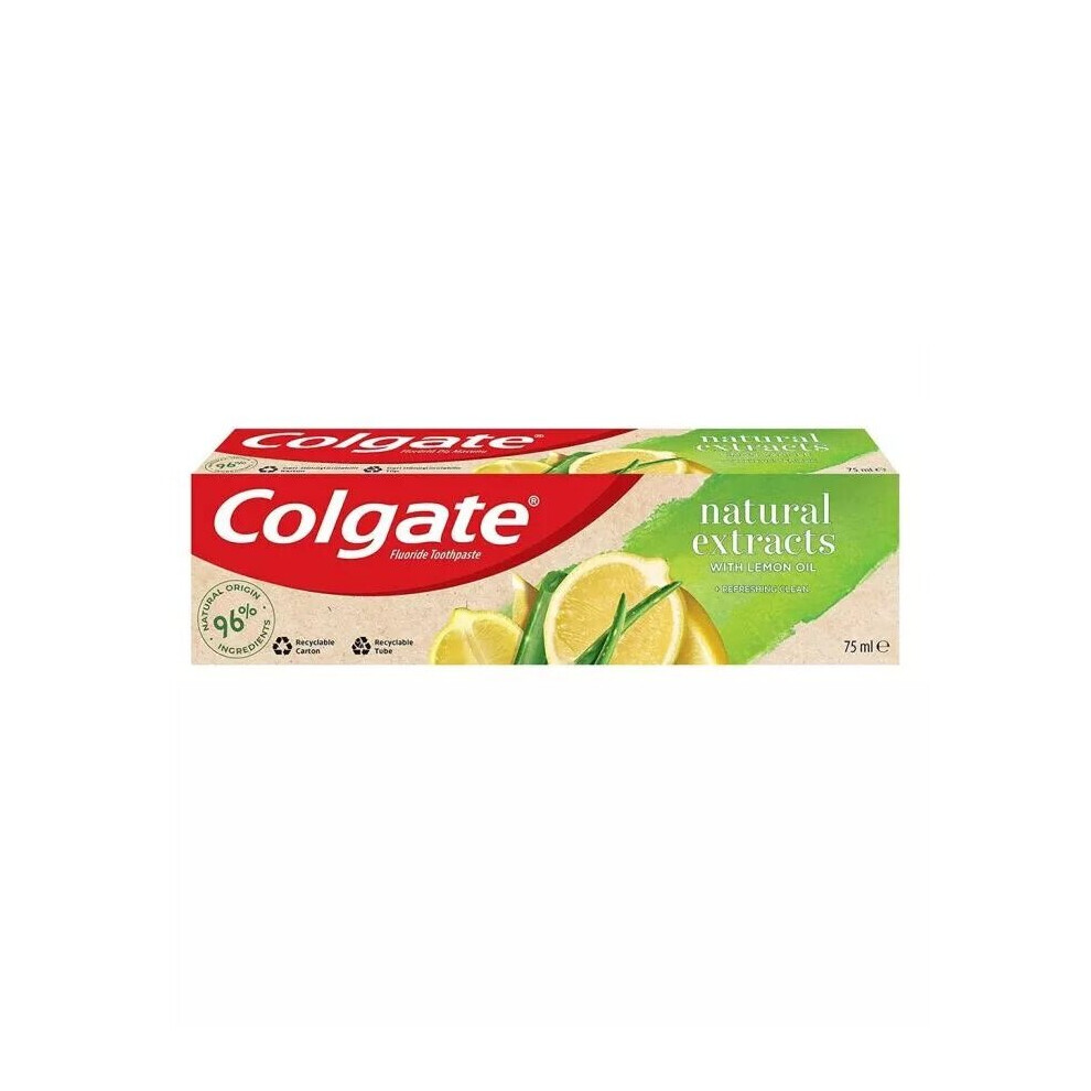 Colgate Natural Extracts With Lemon Oil Toothpaste 75 mL