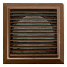 Domus F6904B Fixed Ventilation Grille for 150mm Diameter Duct - Brown