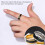 Smart Sensor Body Temperature Test Ring Stainless Steel Display Real-time Changing Finger Rings 6