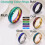 Smart Sensor Body Temperature Test Ring Stainless Steel Display Real-time Changing Finger Rings 3