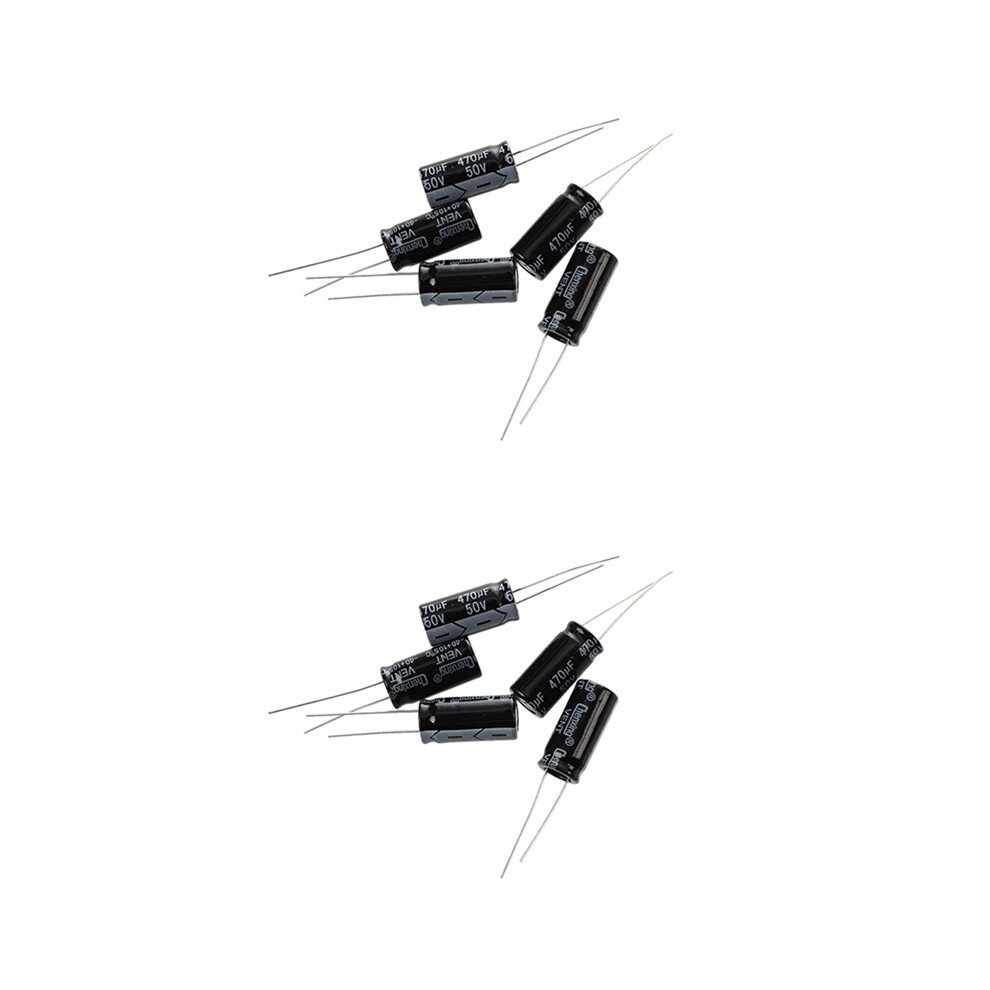 10 X 470Uf 50V 105 Celsius Electrolytic Capacitor 10X20mm 4764036935724