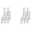 16Pcs White Small+ Plastic Cake Pillars,Wedding Cake Pillars Stand,Fondant Cake Support Mold 1