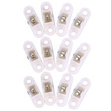 12 Pcs Door Window Cabinet Single Sliding Metal Roller Wheel 8mm .