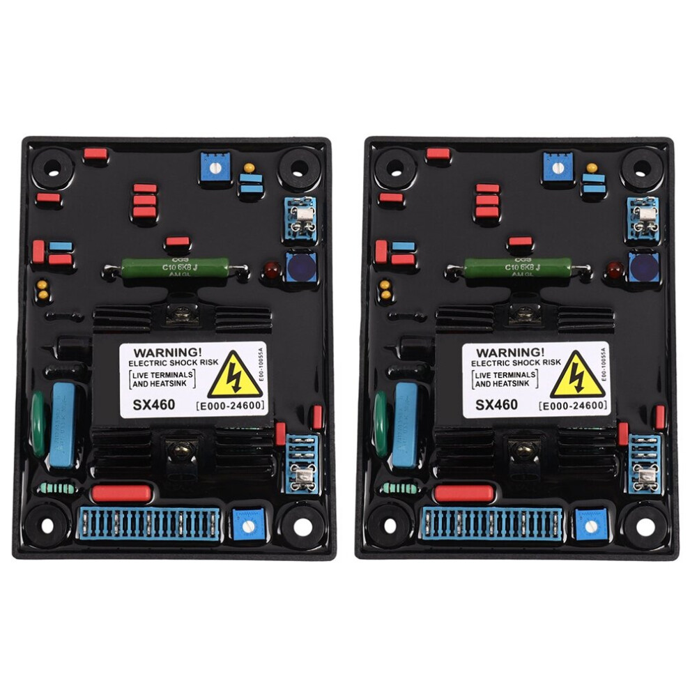 2X Avr Sx460-A 460-A 460 With Capacitor Soft Glue Better Quality Accessories Automatic Voltage Regulator Red 4762365748626