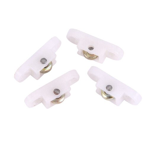 12 Pcs Door Window Cabinet Single Sliding Metal Roller Wheel 8mm . 1