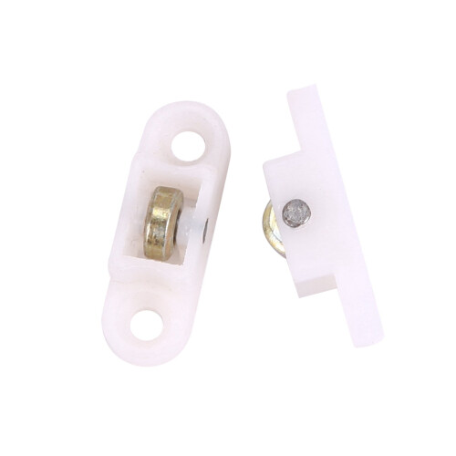 12 Pcs Door Window Cabinet Single Sliding Metal Roller Wheel 8mm . 2