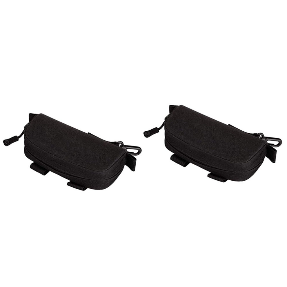 Tlily 2X Nylon Eyeglasses Hard Case Anti-Shock Molle System Sunglasses Pouch Waterproof Sunglasses Bag Eyewear Accessoies