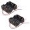 2X black battery holder for 8 AA batteries (12V) 1