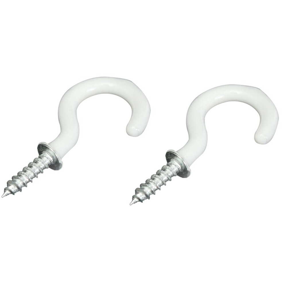 40X Pvc Coated Stainless Steel Screw In Cup Hooks Ring Plant Jewelry Hanger Holder Dining Bar Tool S 4762103347029