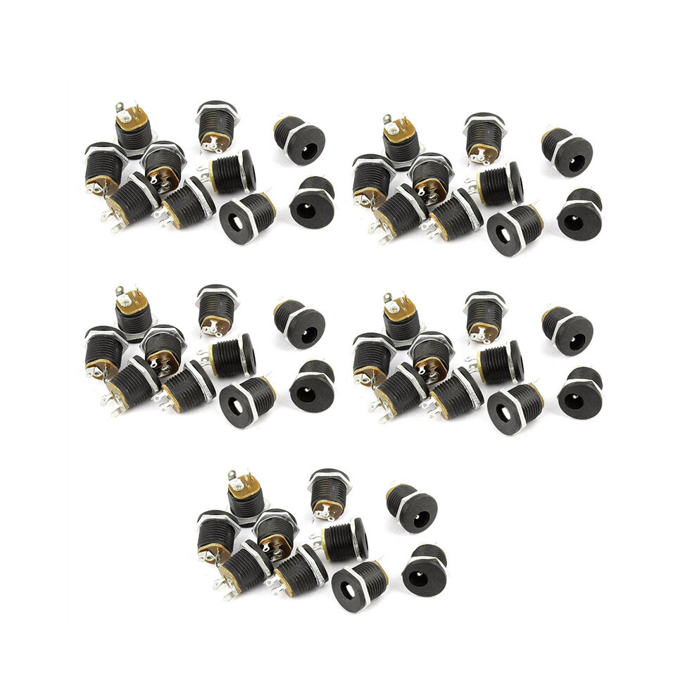 50 Pcs 3-Terminal Soldering 2.1Mm X 5.5Mm Female Power Dc Socket 4762103360400