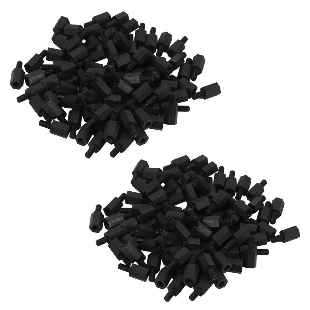 200Pcs M3 Thread 8Mm+6Mm Pcb Fixed Nylon Hex Standoff Spacer Pillar 4762103337525