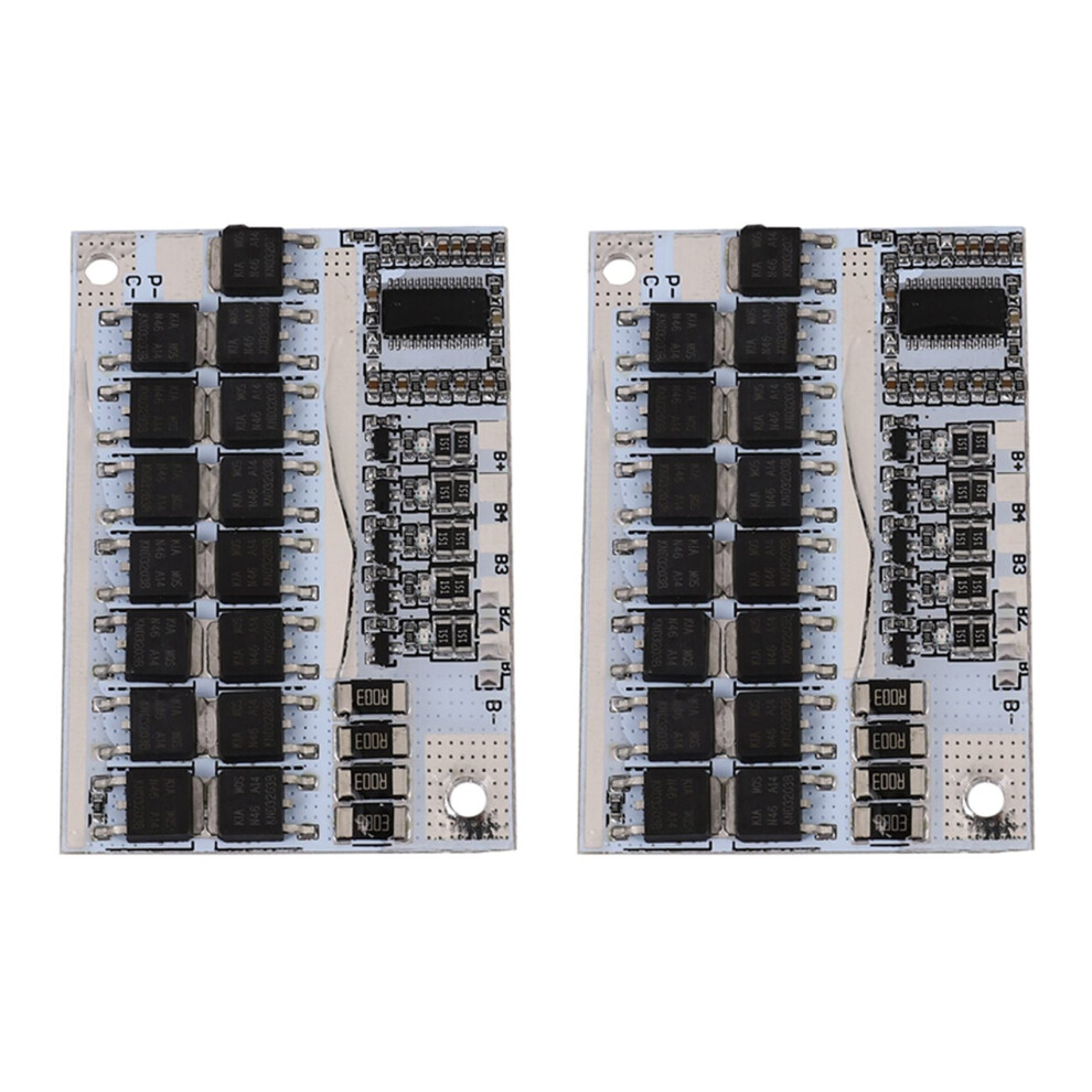 2X Bms 12V 16.8V 21V 100A -Ion Ternary Lithium Battery Protection Board With Balance Pcm 18650 Bms Protection(5S) 4762103308211
