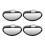 4 x Dead Angles Mirrors Adjustable Wide Angle for Car Van Towing 1