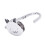 2X Cartoon Foldable Silver Tone Handbag Hook Antislip Rubber Base 6