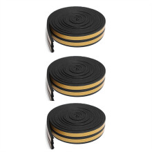 3X E Type Window Seal Door Seal Gasket Strip Sealing Tape 5M Black