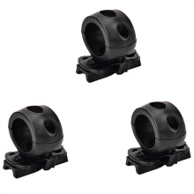 3X Quick Release Flashlight Clamp Holder Mount for Fast Helmet Universal (FAST, MICH, IBH, Etc. with Rail Helmet)
