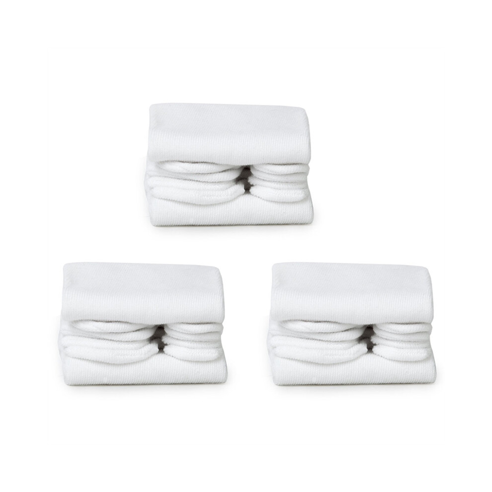Tlily 3 Pairs White Unisex Japanese Geta Clog Flip Flop Cotton Tabi Socks Split Toe