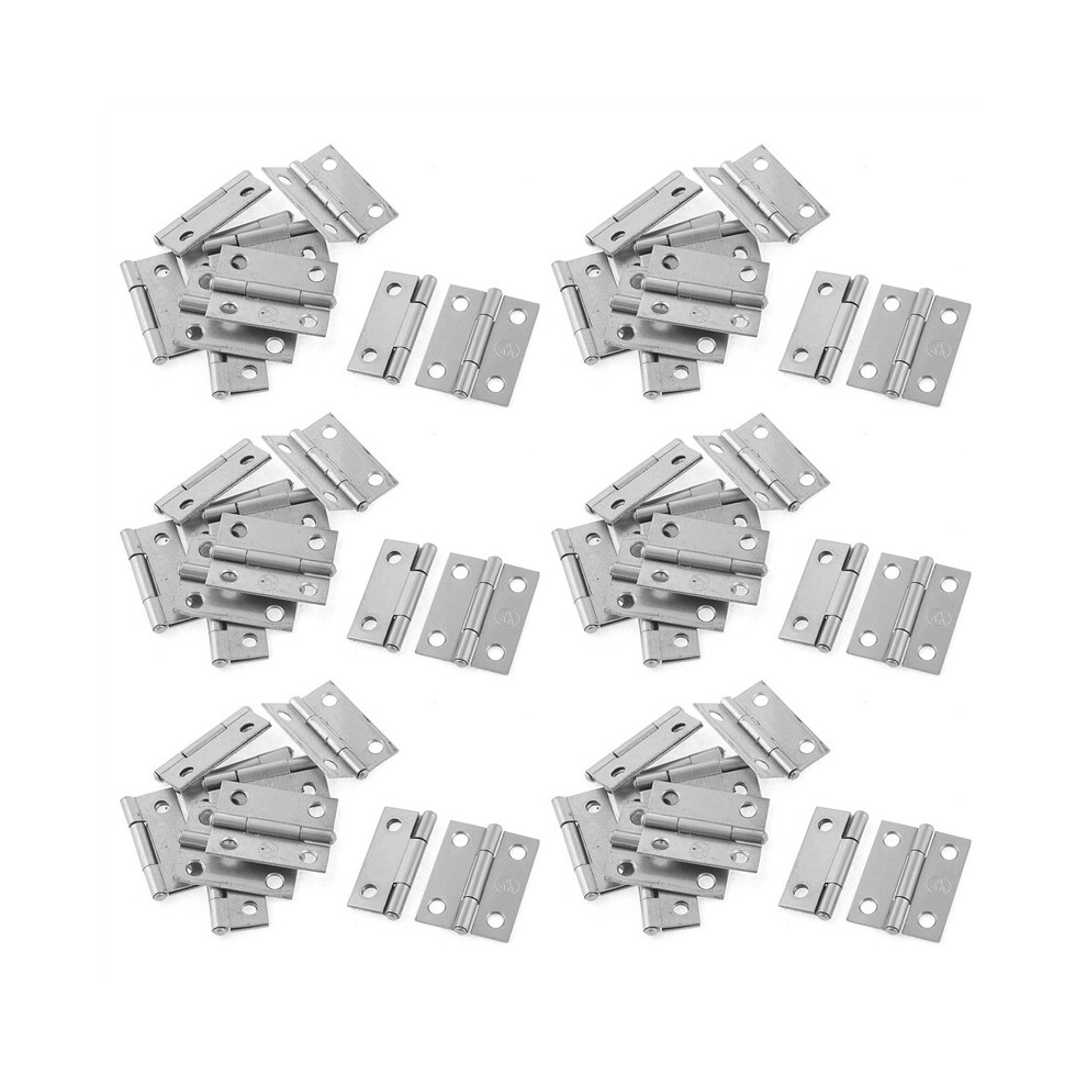 Rectangle Folding Closet Cabinet Door Hinge Hardware 1.5Inch 60 Pcs 4762103336931