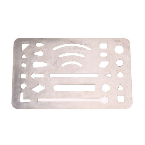 3X Stainless Steel 27 Patterns Erasing Drawing Drafting Tool Shield 1