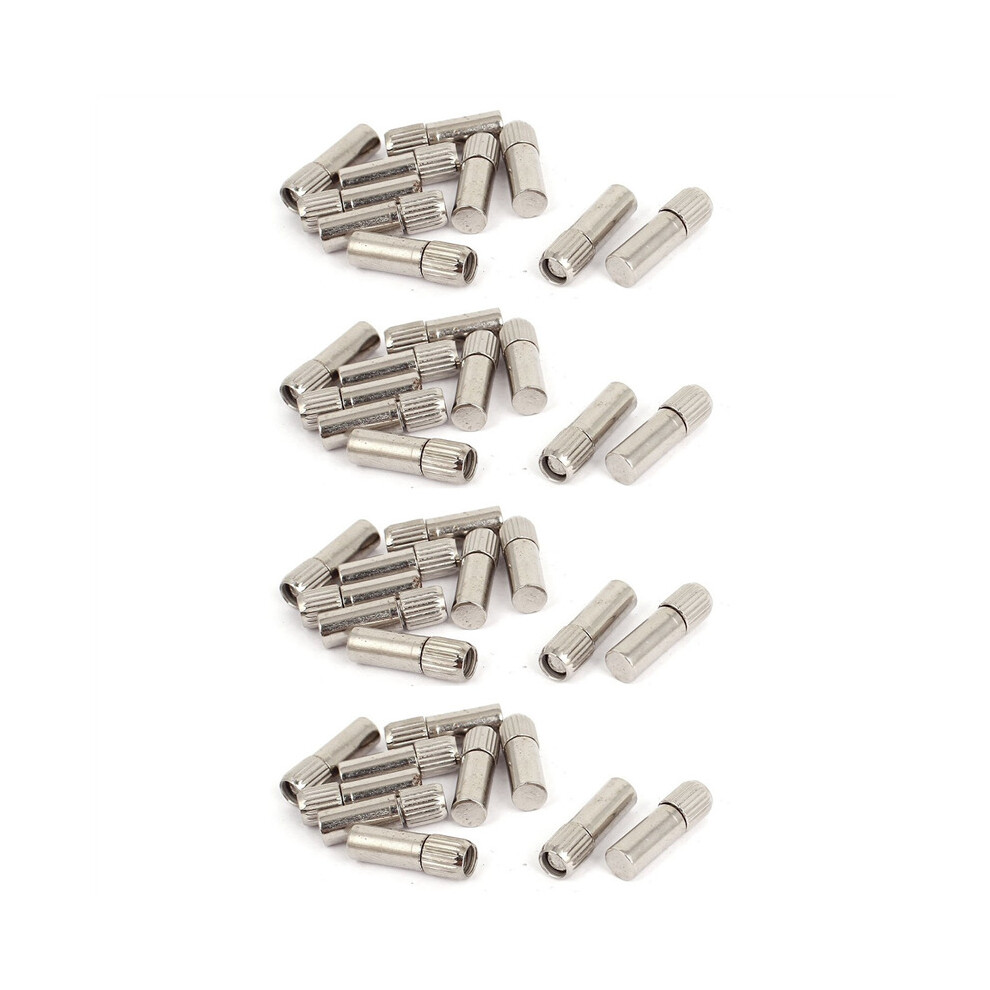Furniture Cabinet Straight Shelf Supports Pegs Pins 6Mm X 20Mm 40 Pcs 4762103337266