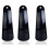 3X 4.7 Inch Plastic Shoehorn Lifter Flexible Black 1