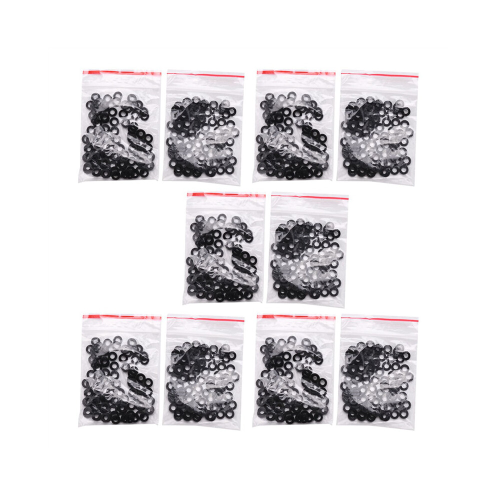 M3 x 6mm x 1mm Nylon Flat Insulating Washers Gaskets Spacers Black 1000PCS-image-OPC-PBRJCB6-NEW