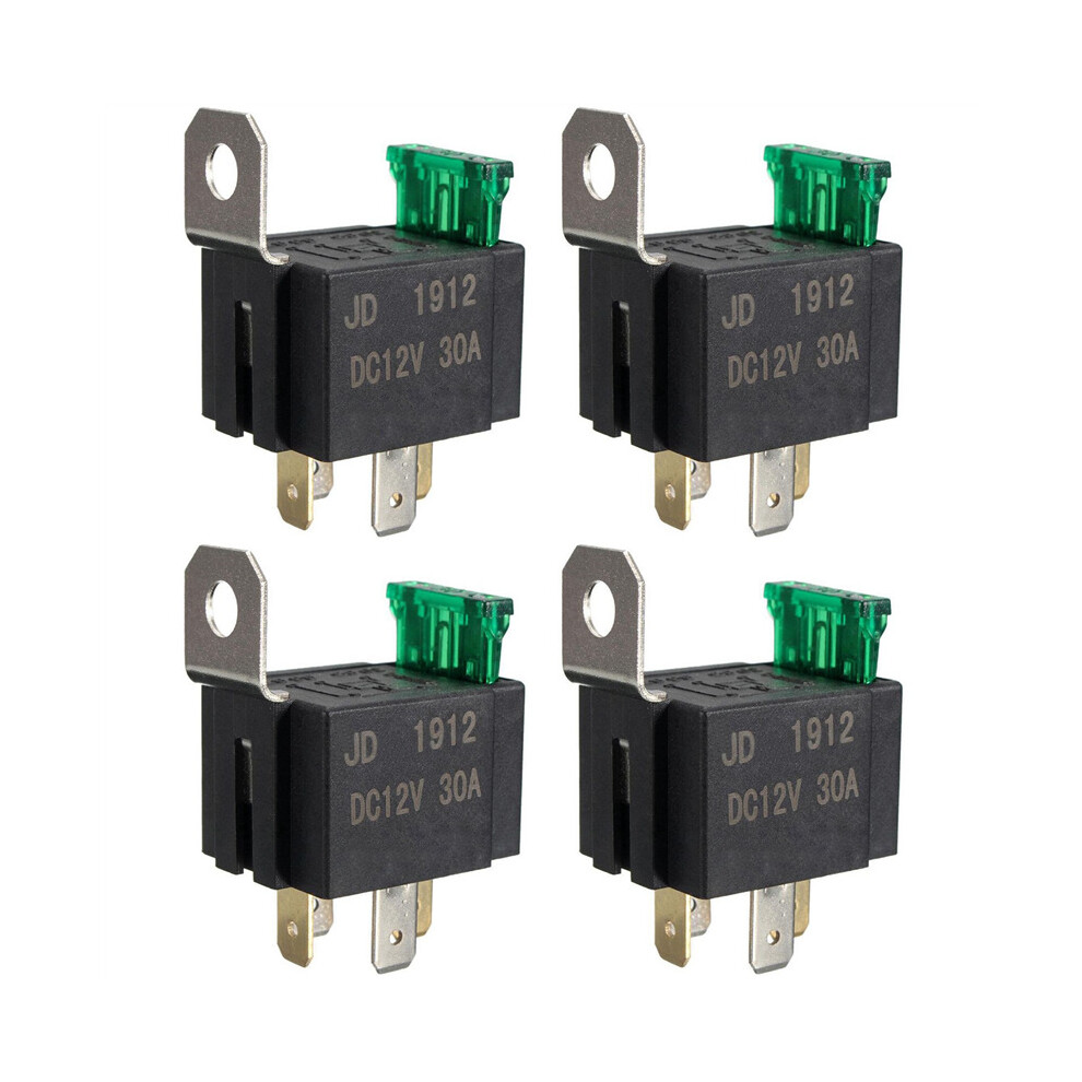 6X 12V 30A 4 Pin Spst Auto Vehicle Relay Normally Opener Changeover Switch Switch 4762103349283