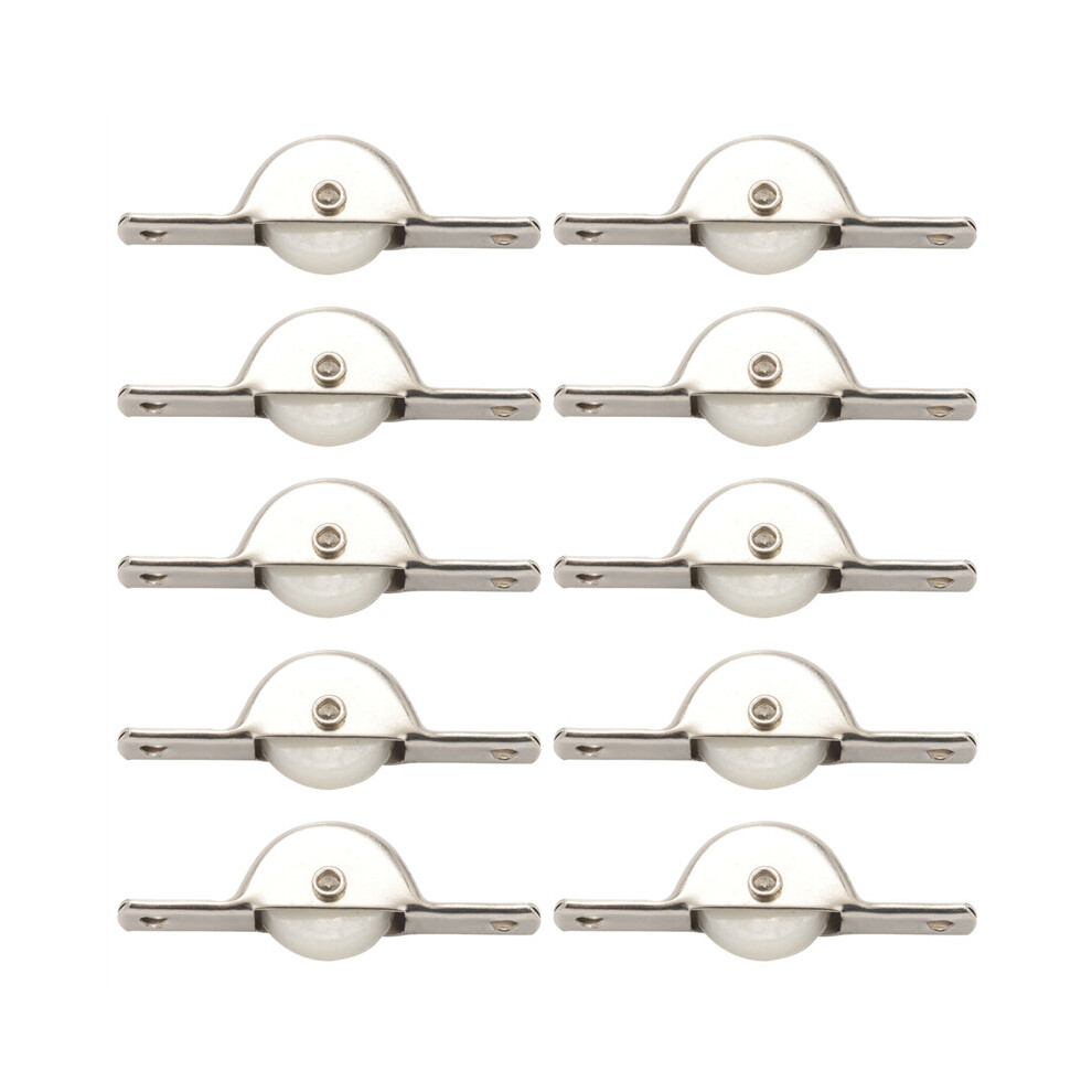100Pcs Door Window Cupboard Drawer Bin Single Nylon Sliding Roller Pulley Wheel 4762103392685