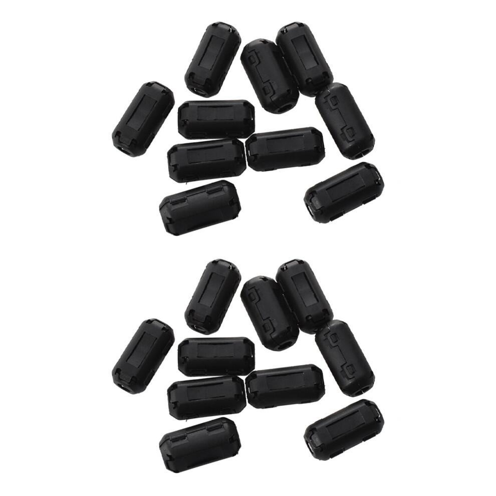 20Pcs Clip On Clamp Rfi Emi Emc Noise Filters Ferrite Core For 3.5Mm Cable 4762103330182