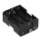 2X Double Side Spring 6 x 1.5 V AA Battery Holder Case Box Black 5
