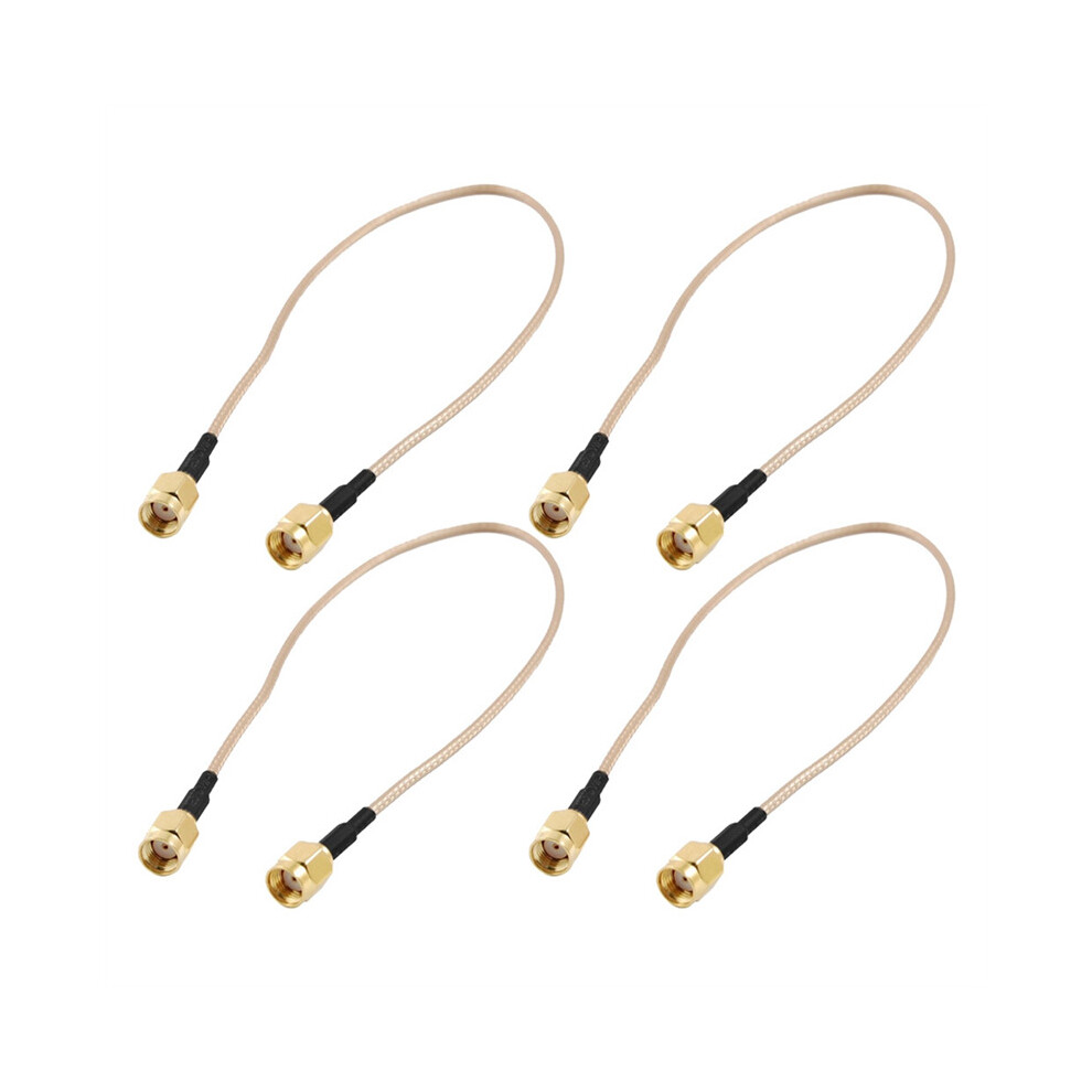 4Pcs 12 Inch Rp-Sma Female To Rp Sma Female Plug Rf Pigtail Cable Rg316 4764036919113