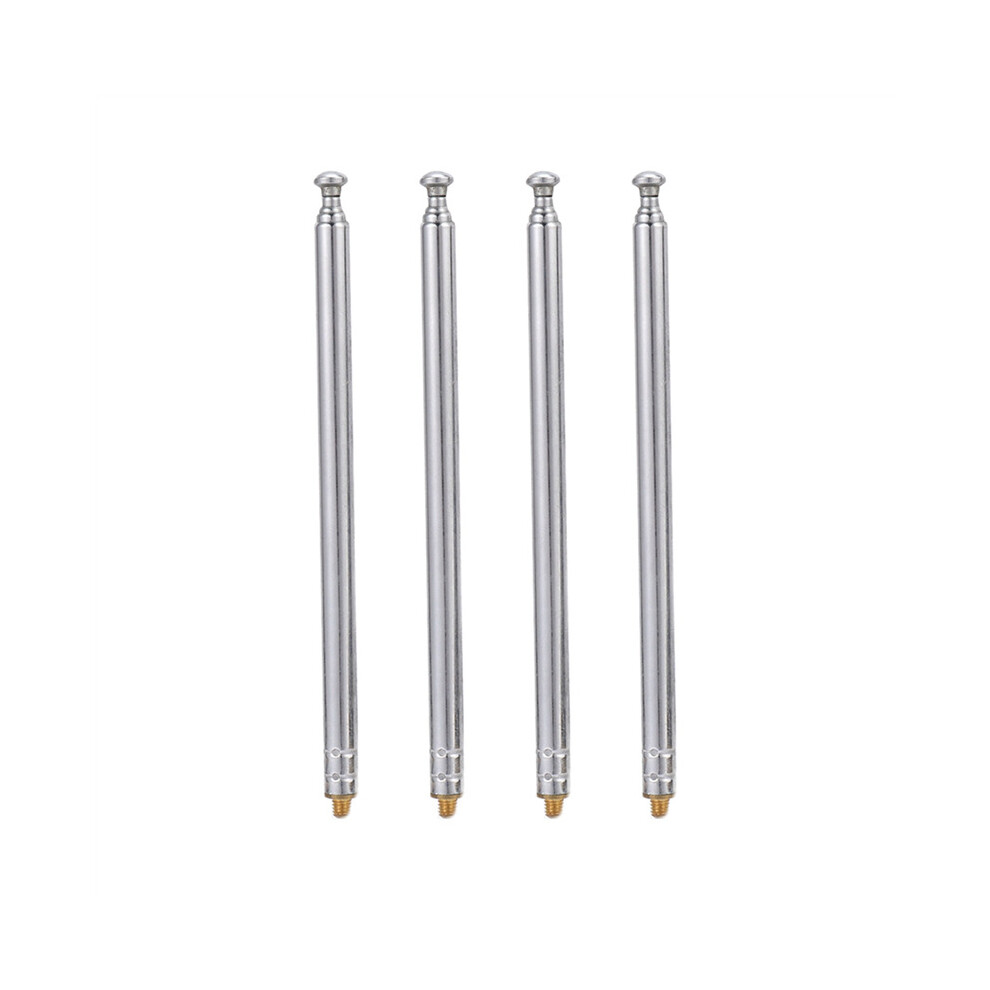 4X RC Model Car 5 Silver 5 Section 3 mm External Threaded Expansion Antenna-image-OPC-PBRJCWB-NEW