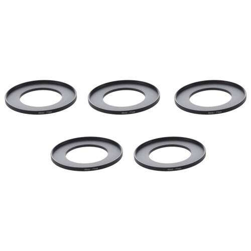 5X Camera Lens Filter Ring 49mm-77mm Adapter Black
