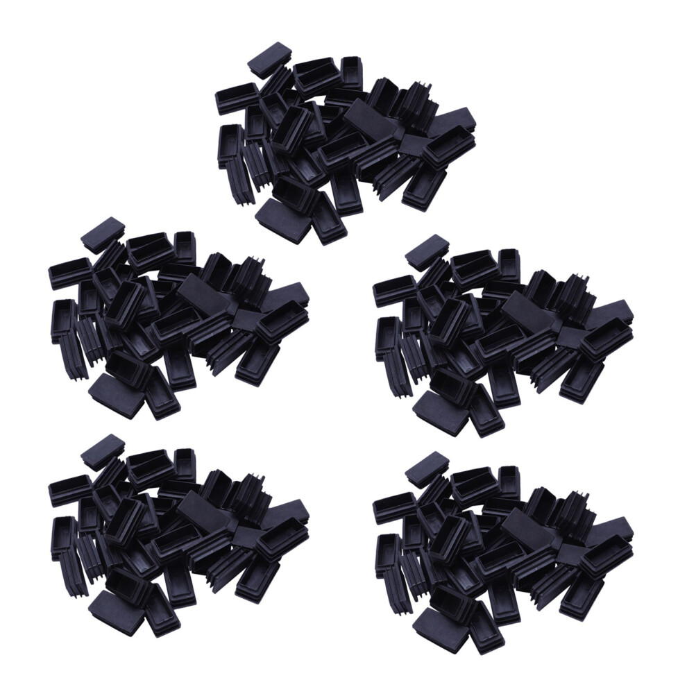 Plastic Blanking End Cap Tubing Tube Inserts 25Mmx50mm 200 Pcs Black 4762103354003