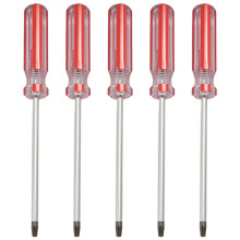 5X Plastic Handle T20 Security Torx Screwdriver Hand Tools
