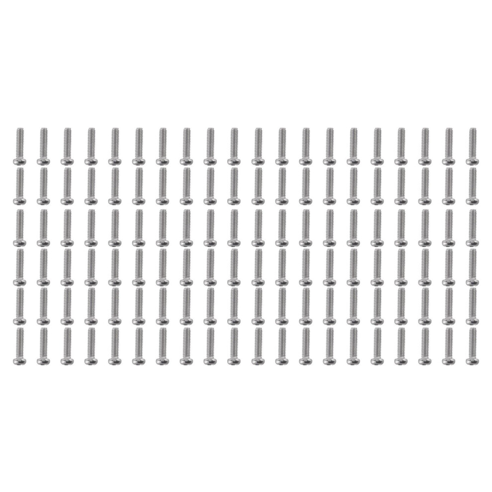 M2 X 8Mm 304 Stainless Steel Pan Head Screws Bolt 120Pcs 4762103377408