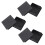 80mm x 80mm Square Plastic Caps Pipe Tube Inserts End Plug 6 Pieces 1