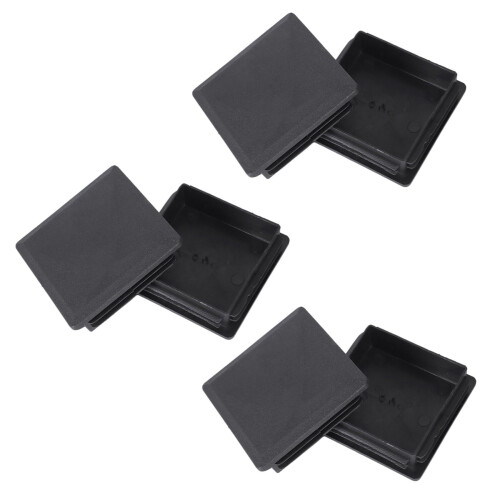80mm x 80mm Square Plastic Caps Pipe Tube Inserts End Plug 6 Pieces