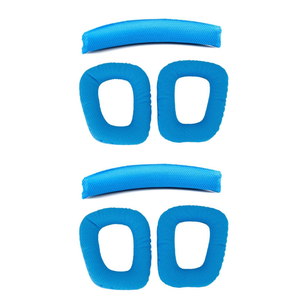 4X Replacement Headband Cushion Pad Headband Pads Earpad For Logitech G430 G930 Blue 4762103336153